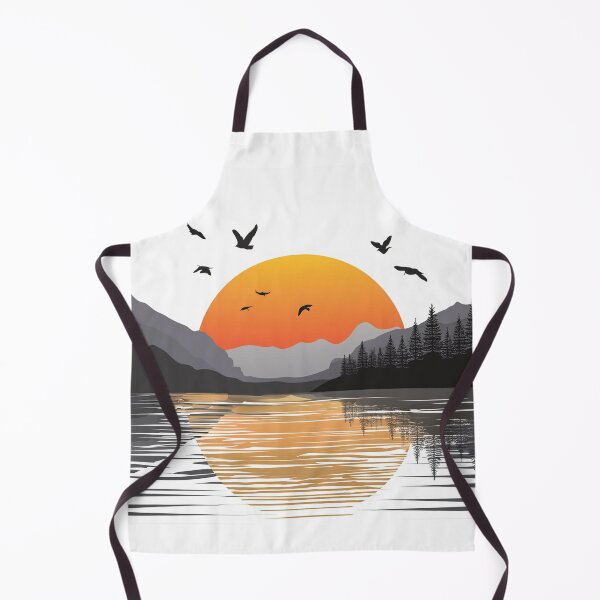 Item preview, Suneset in mountain view designed and sold by vectorillus.
