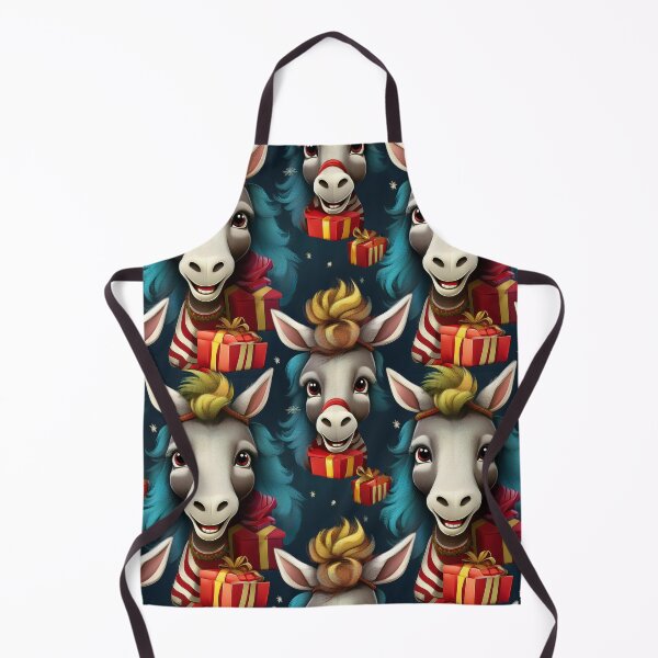 Item preview, A Drove of Donkeys: A busy pattern featuring a drove of donkeys with gifts. designed and sold by Grang Art Artistic Designs.