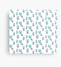 Kawaii Cactus Fun Metal Print