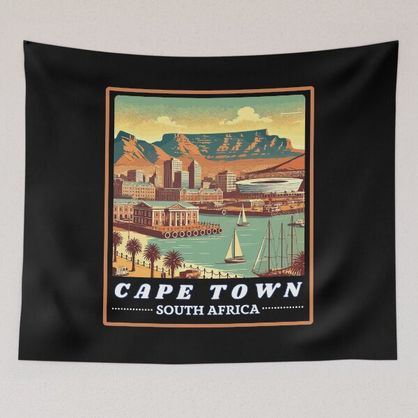 Item preview, Cape Town Retro Skyline designed and sold by MaateoDesign.