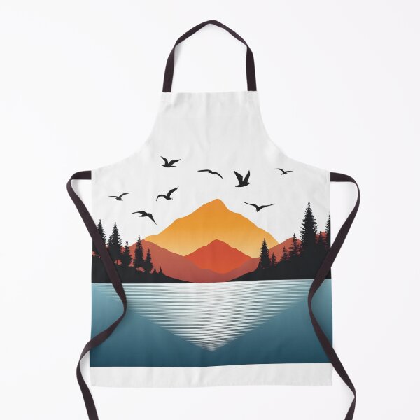 Item preview, Suneset in mountain view designed and sold by vectorillus.
