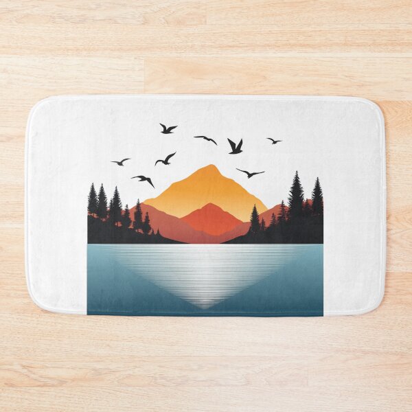 Item preview, Suneset in mountain view designed and sold by vectorillus.