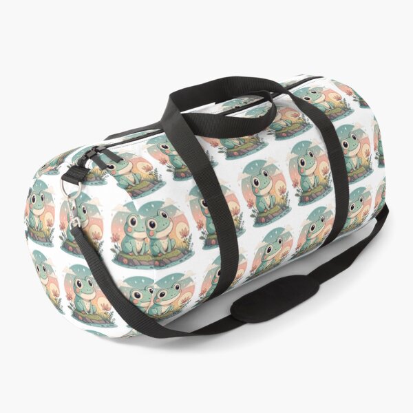 Item preview, Cute Kawaii Frog, Retro Sunset designed and sold by graphic-genie.