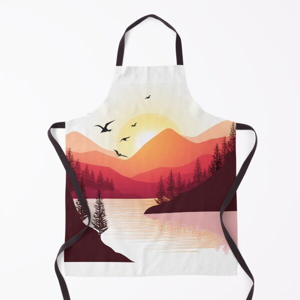 Item preview, Suneset in mountain view designed and sold by vectorillus.