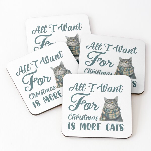 Item preview, ll I Want for Christmas is More Cats designed and sold by Naji Amer.