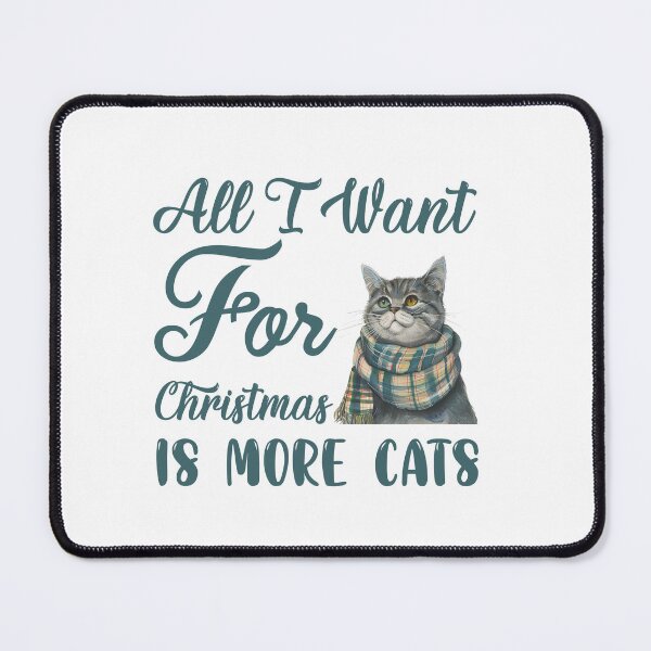 Item preview, ll I Want for Christmas is More Cats designed and sold by Naji Amer.