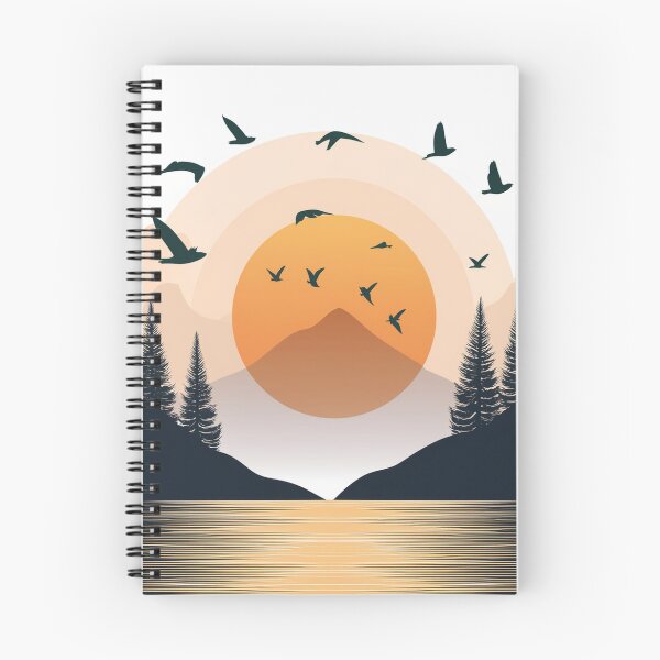 Item preview, Suneset in mountain view designed and sold by vectorillus.