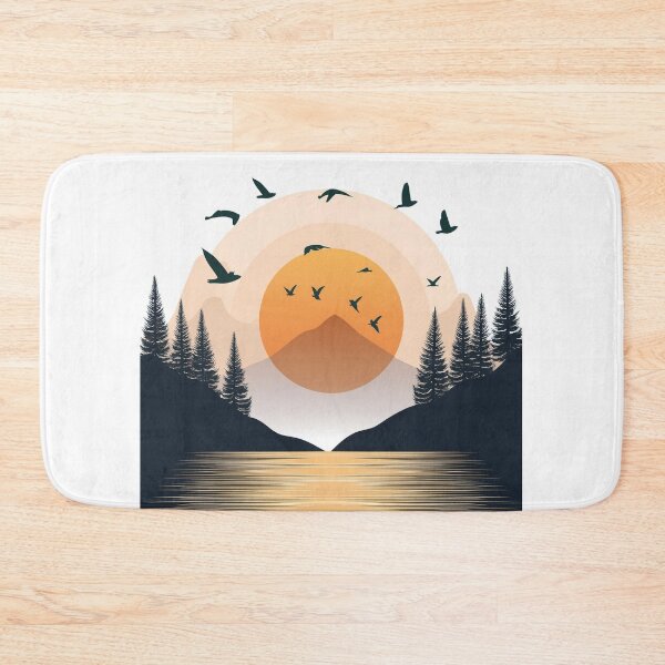 Item preview, Suneset in mountain view designed and sold by vectorillus.