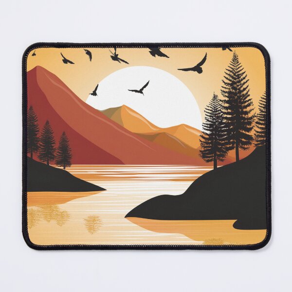 Item preview, Sunset in mountain view designed and sold by vectorillus.