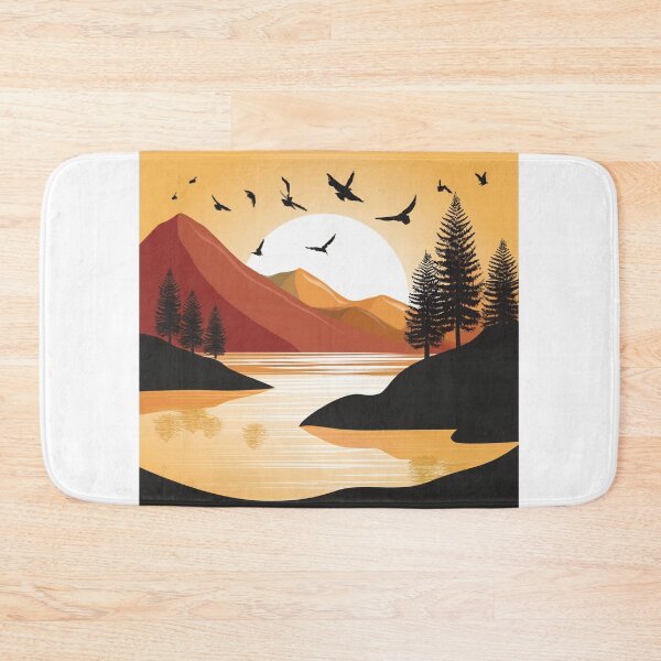 Item preview, Sunset in mountain view designed and sold by vectorillus.