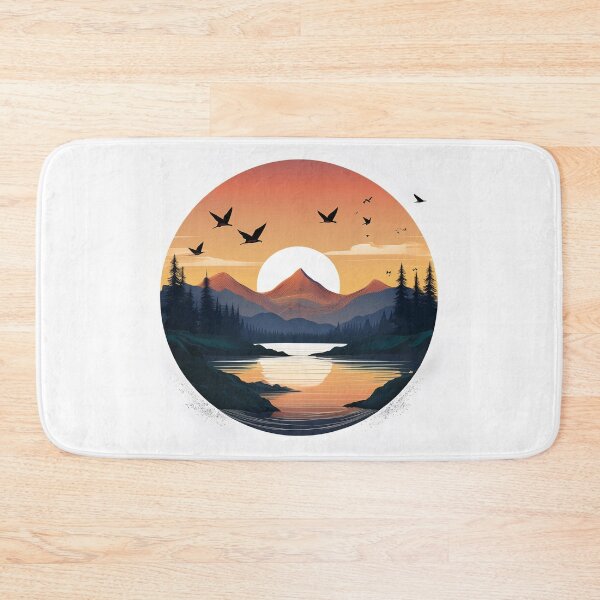 Item preview, Sunset in mountain view designed and sold by vectorillus.