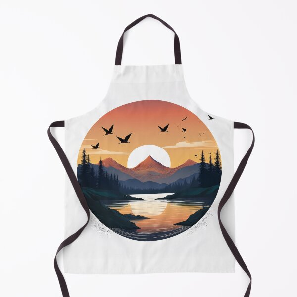 Item preview, Sunset in mountain view designed and sold by vectorillus.