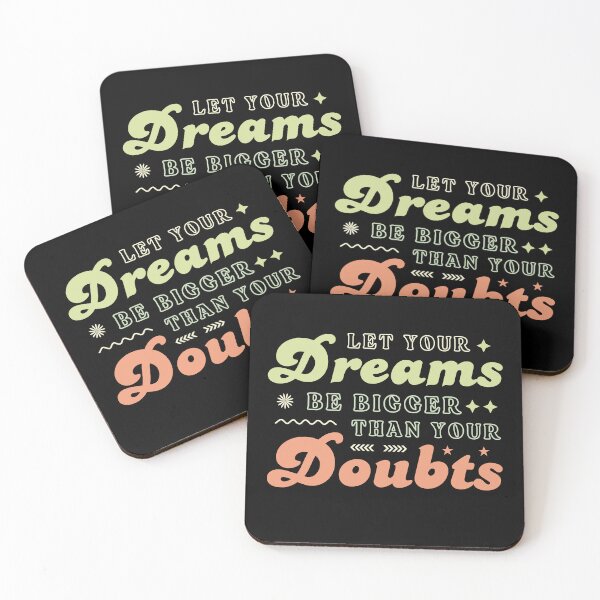 Item preview, Dreams Over Doubts – Motivational Design for Dreamers designed and sold by DesignDazzles.