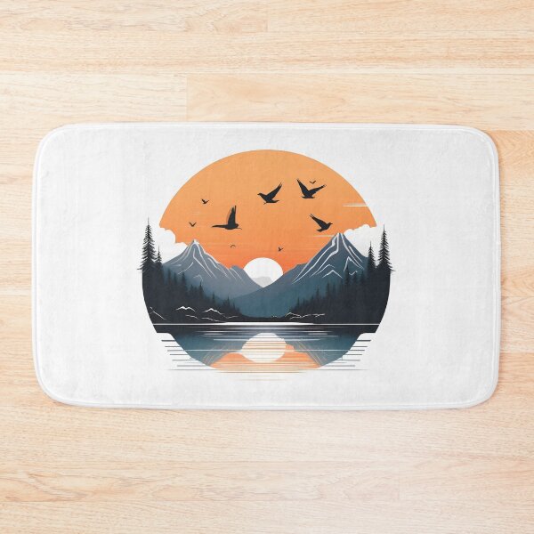 Item preview, Sunset in mountain view designed and sold by vectorillus.