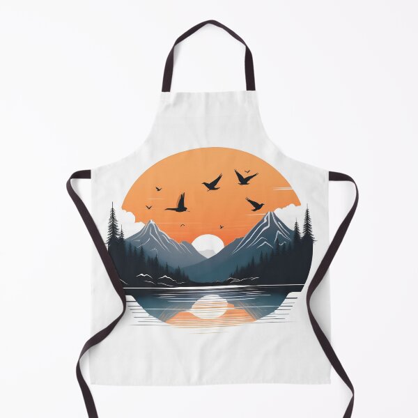 Item preview, Sunset in mountain view designed and sold by vectorillus.