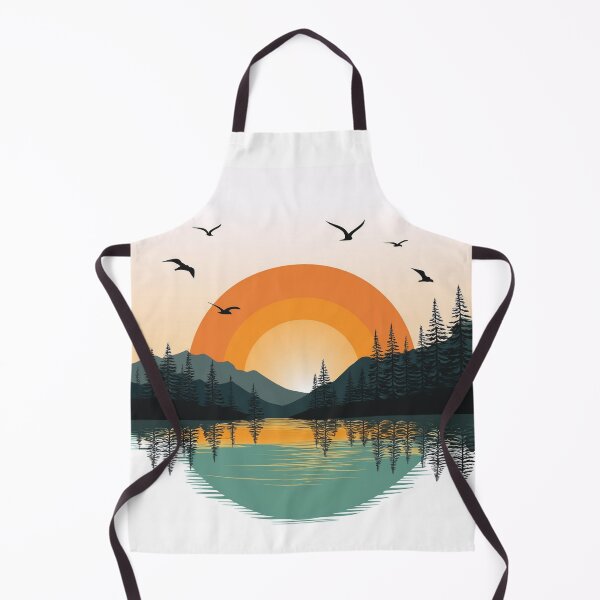 Item preview, Sunset in mountain view designed and sold by vectorillus.