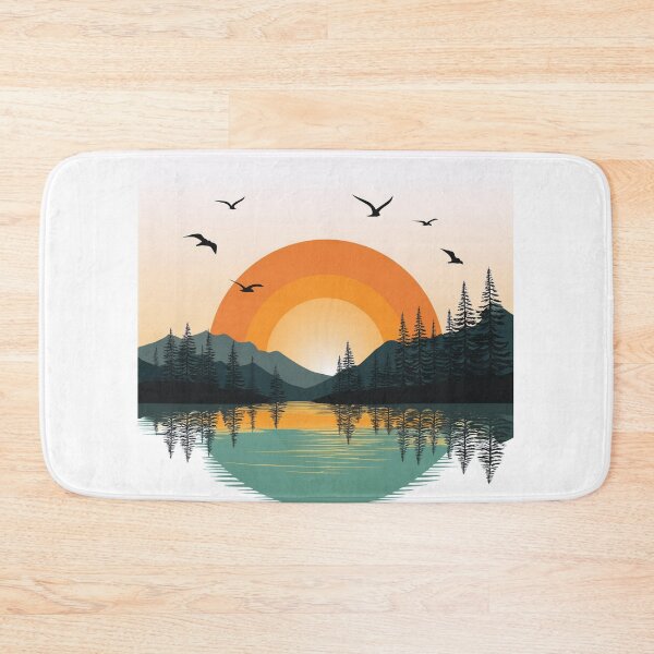 Item preview, Sunset in mountain view designed and sold by vectorillus.