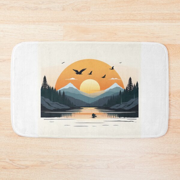 Item preview, Sunset in mountain view designed and sold by vectorillus.