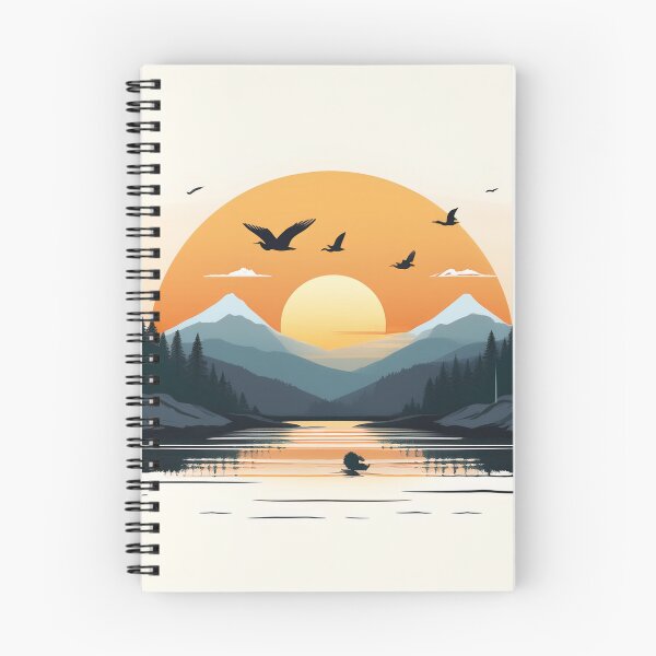 Item preview, Sunset in mountain view designed and sold by vectorillus.