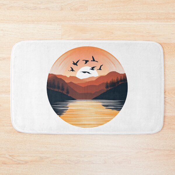 Item preview, Sunset in mountain view designed and sold by vectorillus.