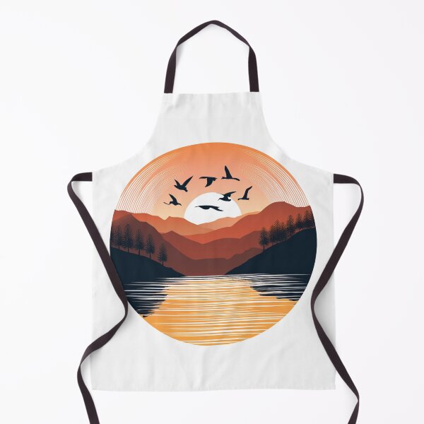 Item preview, Sunset in mountain view designed and sold by vectorillus.