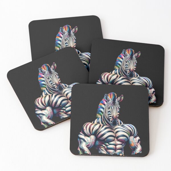 Item preview, Muscle Zebra Graphic designed and sold by AwesomeBeyondLimits.