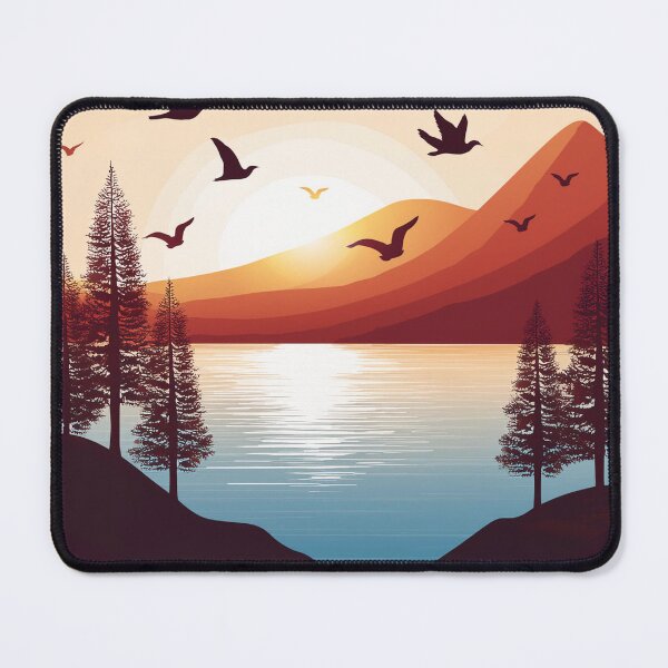 Item preview, Sunset in mountain view designed and sold by vectorillus.