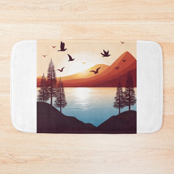 Item preview, Sunset in mountain view designed and sold by vectorillus.