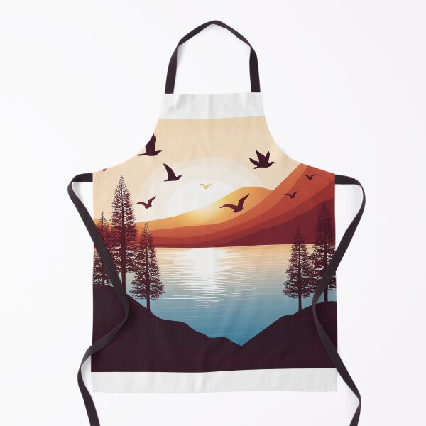 Item preview, Sunset in mountain view designed and sold by vectorillus.