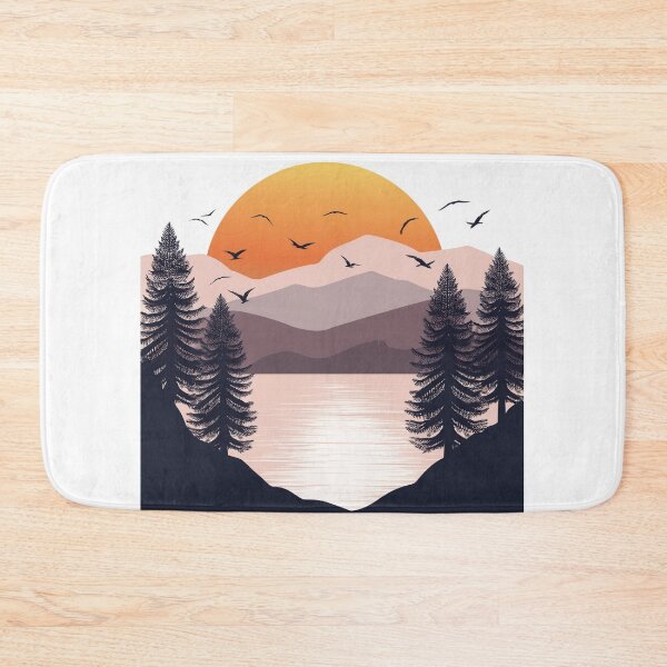 Item preview, Sunset in mountain view designed and sold by vectorillus.