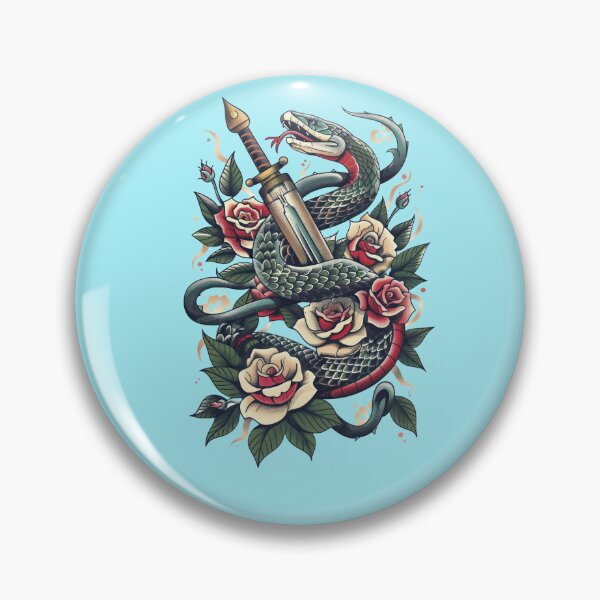 Item preview, Tattoo Snake with Sword designed and sold by Mauswohn.