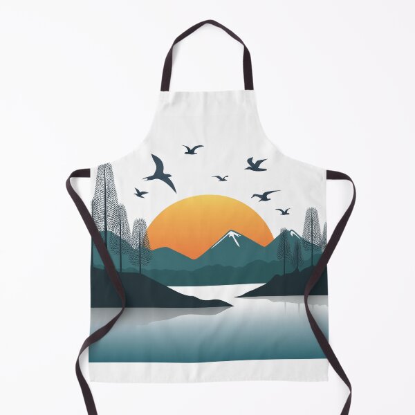 Item preview, Sunset in mountain view designed and sold by vectorillus.