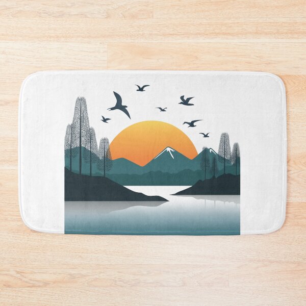 Item preview, Sunset in mountain view designed and sold by vectorillus.