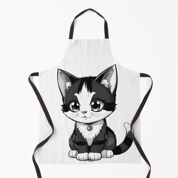 Item preview, Black and white anime cat <3 designed and sold by CatManiaShop.