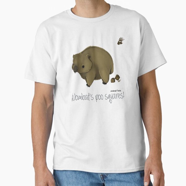 Vista previa del artículo con la obra «Datos de animales Australia - Wombat», diseñado y vendido por MiMoCreative.