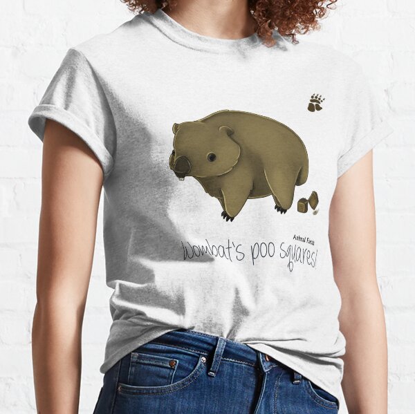 Vista previa del artículo con la obra «Datos de animales Australia - Wombat», diseñado y vendido por MiMoCreative.