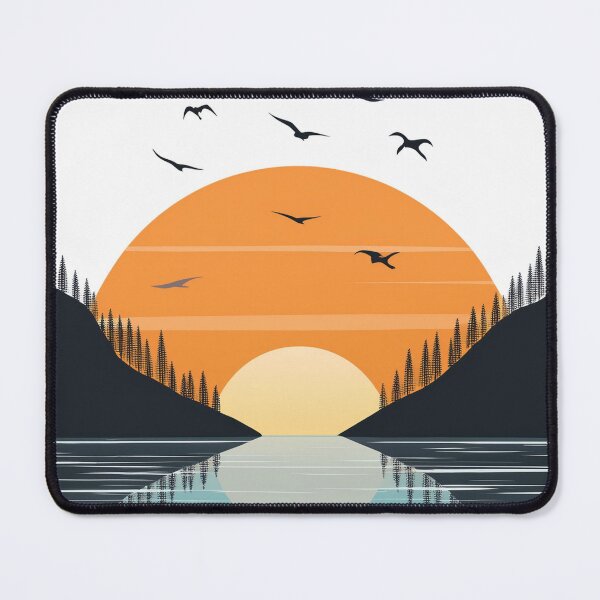 Item preview, Sunset in mountain view designed and sold by vectorillus.