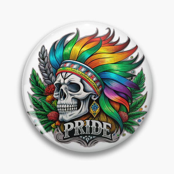 Artikelvorschau, Totenkopf LGBT Regenbogen Pride entworfen und verkauft von LeeLooUA.