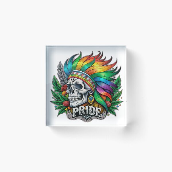 Item preview, Skull LGBT Rainbow Pride designed and sold by LeeLooUA.