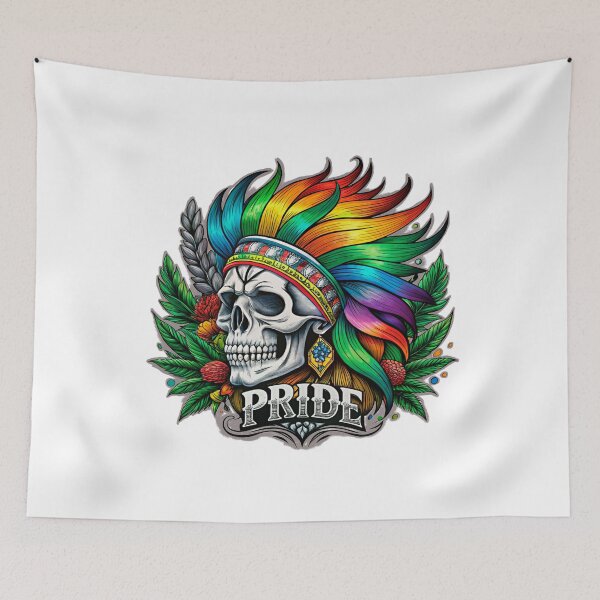 Item preview, Skull LGBT Rainbow Pride designed and sold by LeeLooUA.
