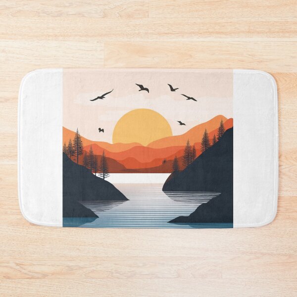 Item preview, Sunset in mountain view designed and sold by vectorillus.