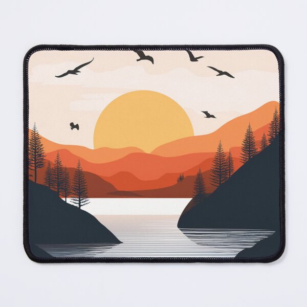 Item preview, Sunset in mountain view designed and sold by vectorillus.