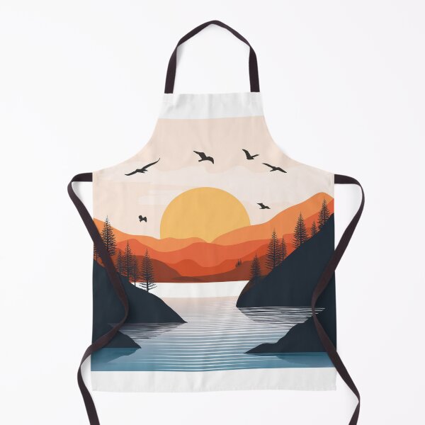 Item preview, Sunset in mountain view designed and sold by vectorillus.