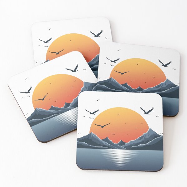 Item preview, Sunset in mountain view designed and sold by vectorillus.