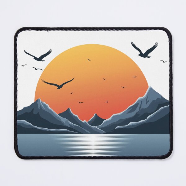 Item preview, Sunset in mountain view designed and sold by vectorillus.