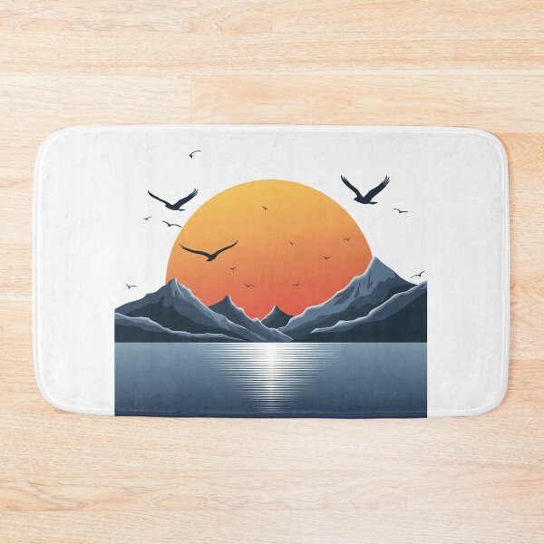 Item preview, Sunset in mountain view designed and sold by vectorillus.