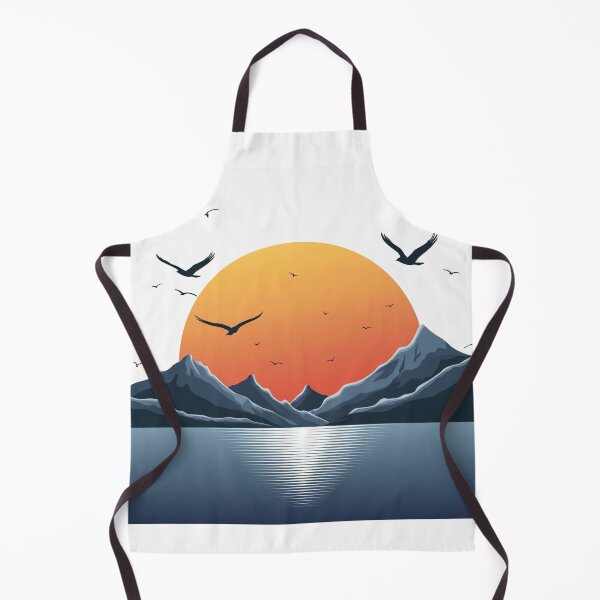 Item preview, Sunset in mountain view designed and sold by vectorillus.