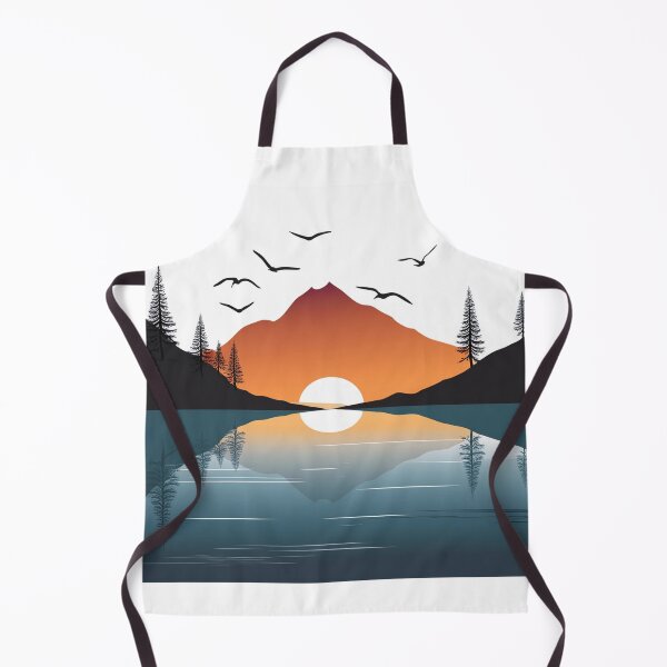 Item preview, Sunset in mountain view designed and sold by vectorillus.