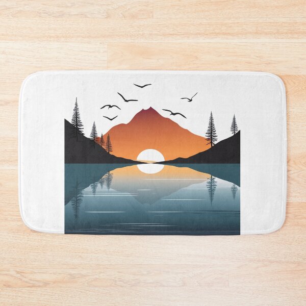 Item preview, Sunset in mountain view designed and sold by vectorillus.