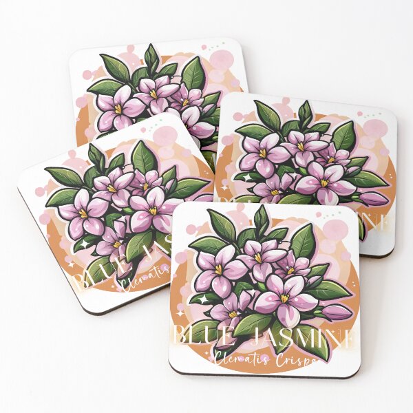 Item preview, Sticker T-Shirt Design Flowers: BLUE JASMINE designed and sold by ForeverPrintsOK.